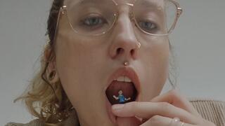 Giantess Teacher Eats Tiny People for Lunch