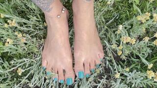 Barefoot in nature to excite you.