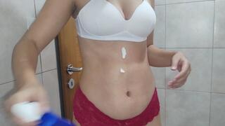 Bloated Belly Massage (Mirror View)