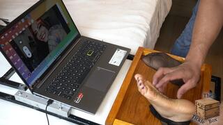 Sarah has sensitive feet