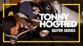 Tonny Tape in hogtie by Mestre Bruno - Silver Series (1080p) Gay Bondage - Gay Domination - Tape Bondage - Hogtie - Foot Fetish - BDSM
