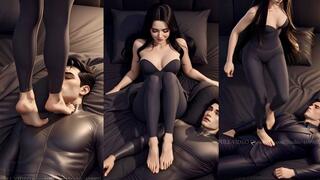 Goddess Selene – Barefoot Trampling & Underfoot Control Animation