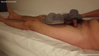 Clip #51 Smelly Grey Slippers Wank (HD - MP4 Version)