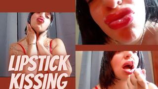 Lips gloss and kissing pov