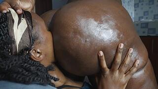 Gagging in a black sweaty unwashed donkey ass after a morning run part 3 - Rotten fart stinkface and Fart smothering till she drooled