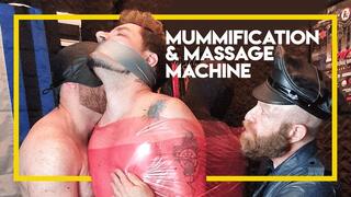 Mumification and Massage Machine (1080p) - Gay Bondage - BDSM - Gay Domination - Mummified - Male Domination - Leather