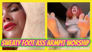 Sweaty Foot Ass Armpit Worship JOI Edging & Cum Eating Dice Game