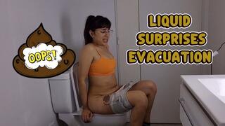 Farting and liquid decomposition in my neighbor's toilet