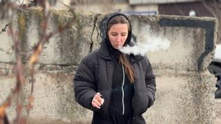 Dominant Smoking Goddess Spitting Saliva Sea Part2