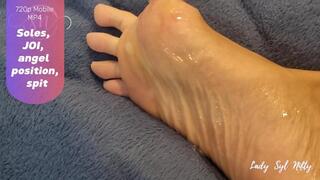 A JOI on a angel position tease you with my soles. 720p - Mobile