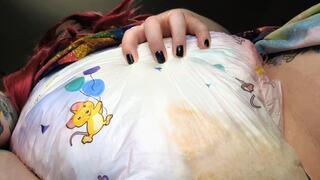 BBW ABDL Daisy rides and wets her diaper in your face