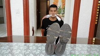 College Freshman Orlando Gets His Feet Oiled Up & Tickled By Facility Manager Jose. He Was The Wrong To Mess With. He Teaches The Boy A Lesson & Tickles His Feet With Various Mean Tickle Tools Without Any Mercy.