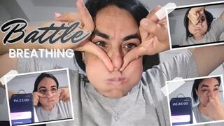 Pure adrenaline from cheeks + Extreme breathing!