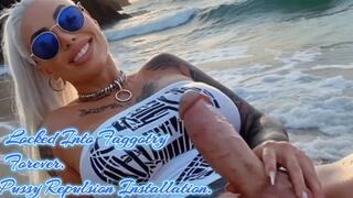 Locked Into Faggotry Forever. Pussy Repulsion Installation