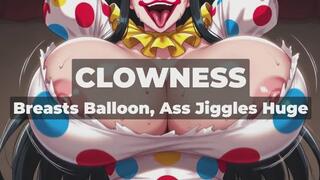 CLOWNESS - Buried Under My Swollen Tits, Ass, and Thighs Forever - Trapped in My Dripping Tent While My Curves Keep Expanding Around Your Cock