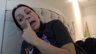 pick your nose from dry boogers m