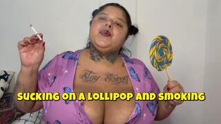 Bbw sucks on his lollipop and smokes his cigarette by Turbinada Full Version New 2026