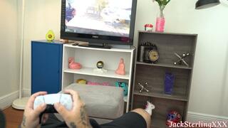 Alice Visby Distracts me With Her Mouth and Pussy While I Play COD