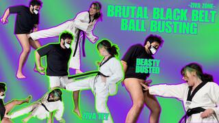 Brutal Black Belt Ball Busting 4K