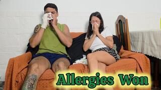 Nothing planned, real allergies happened