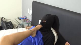 SHELLEY FOOT DOMINMATING MALE SLAVE