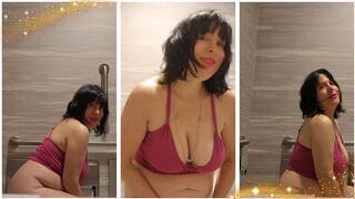 Big Juicy Raspberries and Chocolates Public Restroom Pee Feed and Dumping