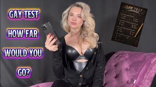 Gay Test - How Far Would You Go?
