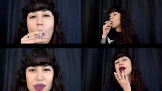 Smoking a pair of cigarettes