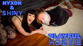 Nyxon & Shiny Playful Hogtie 1080p