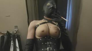 Smoking leather slim goddes