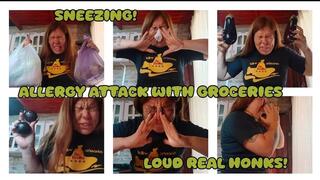 WILD ALLERGY ATTACK WITH GROCERIES