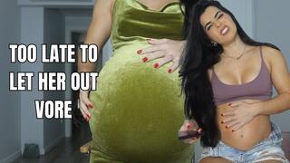 Too late to let her out vore - OnlyVanessa (custom clip)