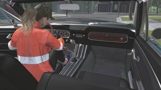 1965 Ford Mustang Convertible Cranking Template - Sara in Navy Toms 1080p