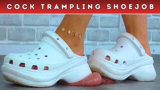 Goddess Amber - Trampling Your Balls & Milking Your Cock Under Nurse Hannah's Crocs (226B) - Balls Cam - Cock & Balls Trampling Shoejob