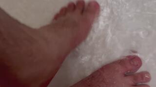 Feet in the Shower