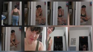 Back Home On Superbowl Sunday Taking A Dump and Chatting W Ya During Half Time