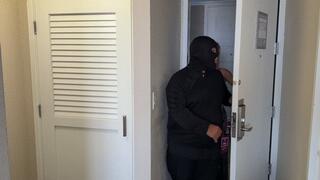 Christina Carter and Fayth On Fire In: Fayth And Sam Get Christina Again Bondage Hand Over Mouth Lift Carry Nude