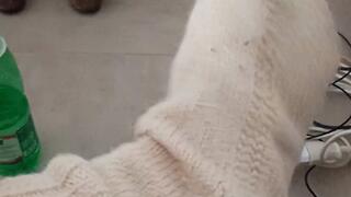 Dirty, smelly white socks, long toenails, and smelly feet