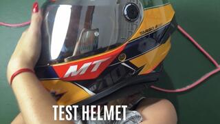 testing mt helmet motorcycle