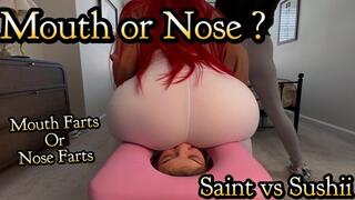 Mouth Farts vs Nose Farts - Sushii Xhyvette vs Saint Sunset