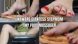 Unaware giantess stepmom tiny foot massager - OnlyVanessa (custom clip)