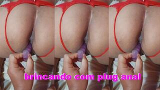 brincadeiras gostosas com plug anal