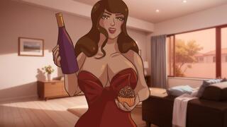 Birthday Sex with the Older Woman Next Door