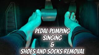 Pedal Pumping Singing and Shoes and Socks Removal