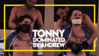 Tonny Tape dominated by Andrew (1080p) Gay Bondage - Gay Domination - Handgag - Wrestling - Muscle - BDSM