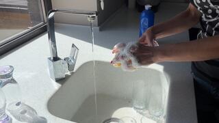 You love the soap on my hands, don't you