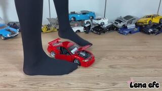 Mustang Cobra Toy Car Crushing