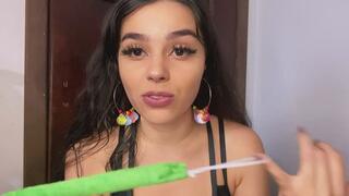 I dressed up as someone popping balloons.