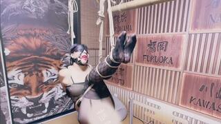 Black stockings beauty's bondage challenge 02