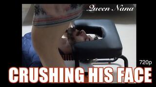 Crushing His Face on a Yoga Stool Smotherbox â€” 720p â€” Queen Nana: Itâ€™s very comfy... ...for me!